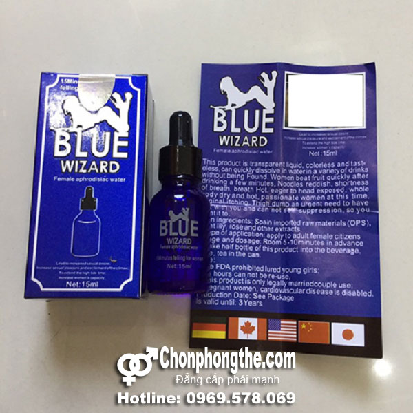 Thuốc kích dục nữ Blue Wizard hiệu quả