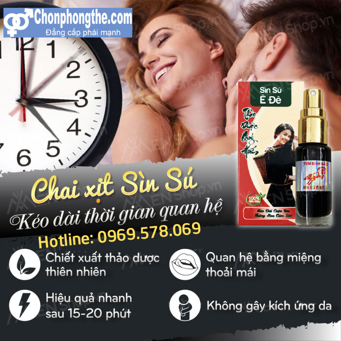 Chai xịt kéo dài thời gian quan hệ Sìn sú Ê Đê