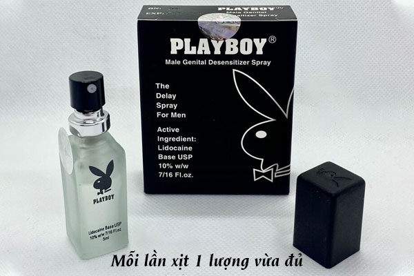 Hướng dẫn sử dụng chai xịt kéo dài thời gian quan hệ PlayBoy