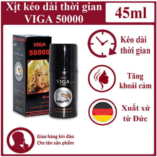 Thông tin sản phẩm chai xịt kéo dài thời gian quan hệ Viga 50000