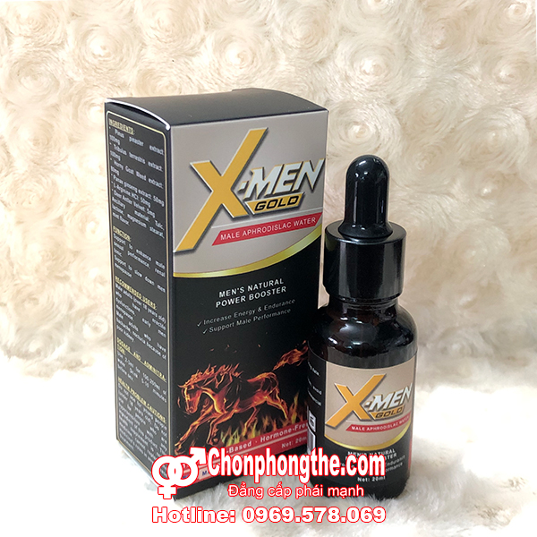 Thuốc kích dục nam X-Men Gold dạng nước cực mạnh