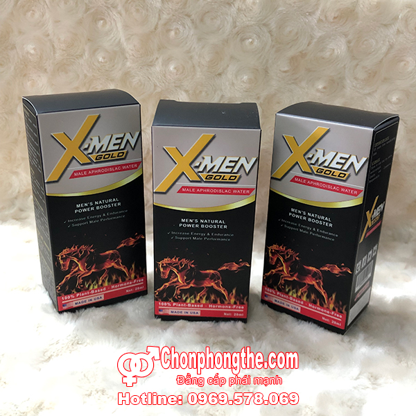 Thuốc kích dục nam X-Men Gold dạng nước cực mạnh