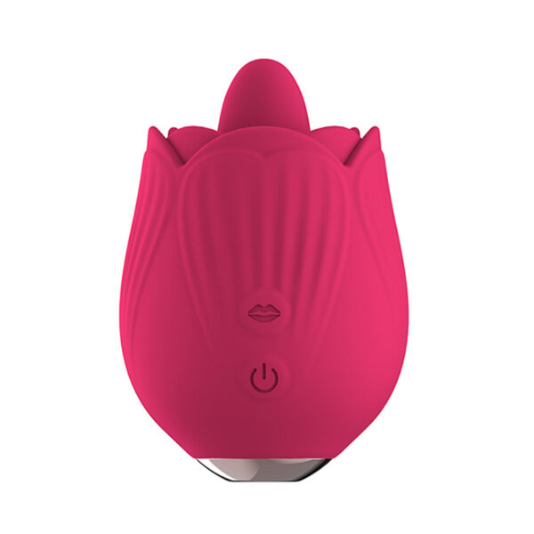 Trứng rung hoa hồng - 2 đầu rung thụt & lưỡi liếm 10 chế độ massage điểm G trung rung hoa hong 8